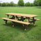 Amish 3x8 Solid Pine Wood Picnic Table - snyders.furniture