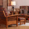 Amish Craftsman Mission Morris Chair with Ottoman Set - Quick Ship