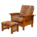 Amish Craftsman Mission Morris Chair with Ottoman Set - Quick Ship
