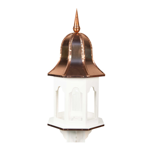 Amish Large Poly birdfeeder (copper top)