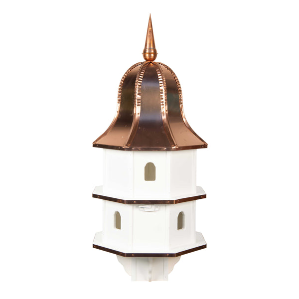 Amish Large Poly birdhouse (copper top)