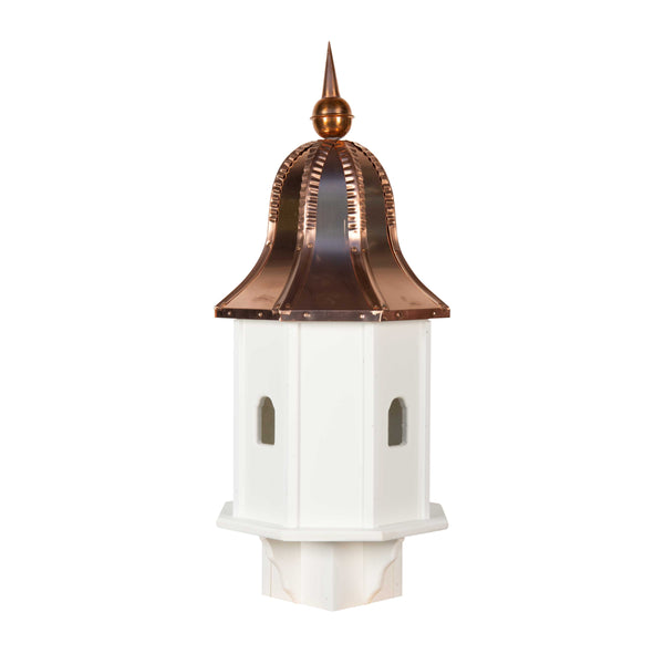 Amish Small Poly birdhouse  (copper top)