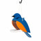 Amish Blue Bird Shaped poly bird feeder