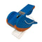 Amish Blue Bird Shaped wood feeder