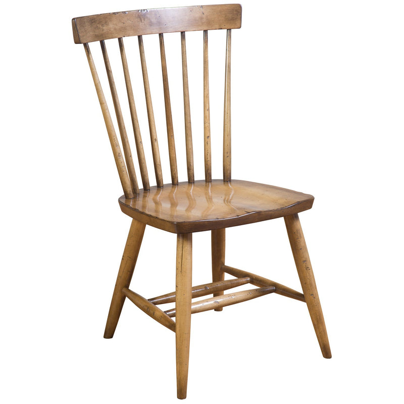 Amish Wheaton Round Pedestal Table with 4 Windsor Chairs