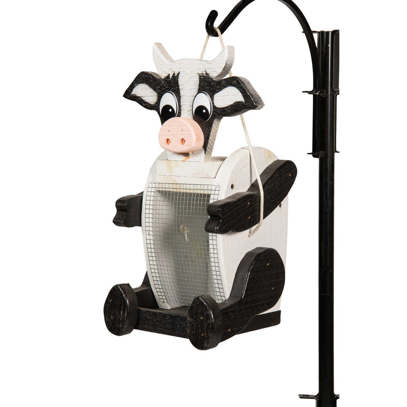 Amish Cow Shaped wood feeder