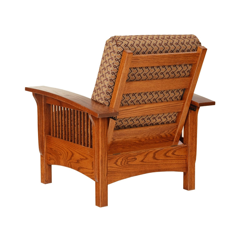 Amish Craftsman Mission Morris Chair with Ottoman Set - Quick Ship