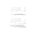 Shower Storage | color: White | size: Set of Two