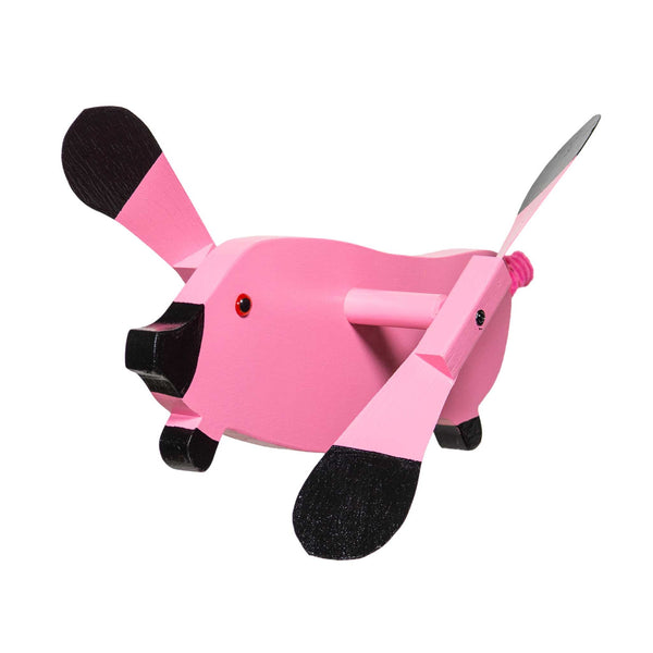 Amish Garden Wood Flying Pig Whirlybird