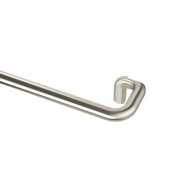 Single Curtain Rods  | color: Matte-Nickel | size: 48-88" (122-224 cm) | diameter: 3/4" (1.9 cm)