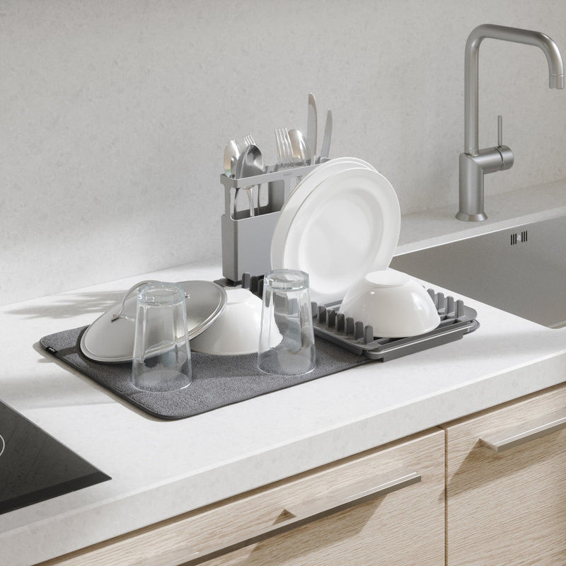 UDry Over the Sink Dish Rack with Mat