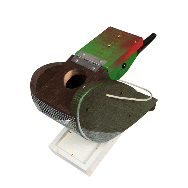 Amish Hummingbird Bird Shaped wood feeder