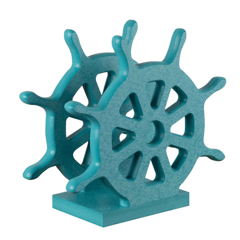 Amish Seaquest Ships Wheel Napkin holder