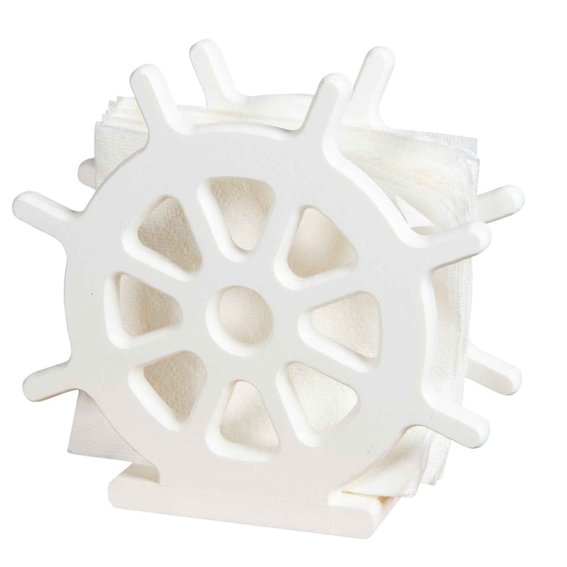 Amish Seaquest Ships Wheel Napkin holder