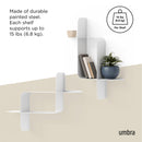 Montage Metal Wall Shelves, Set of 2