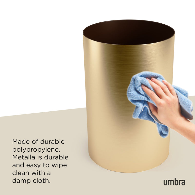 Metalla Trash Can