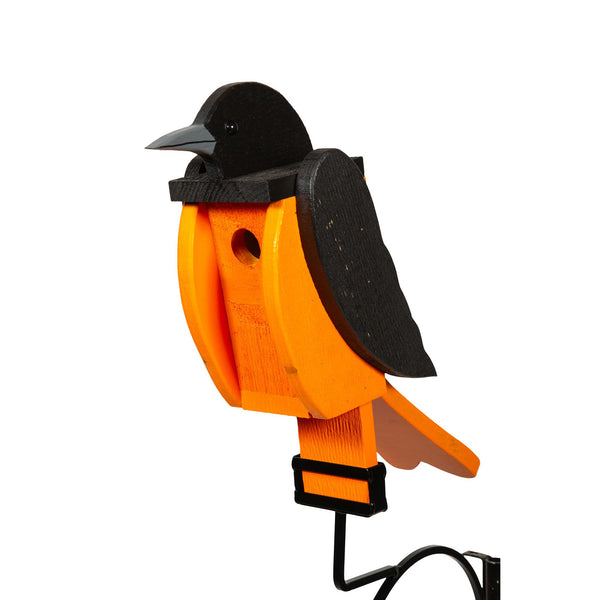 Amish Oriole Shaped wood Birdhouse
