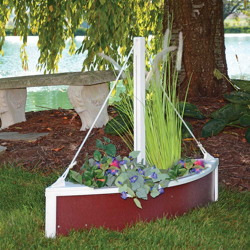 Amish Sailboat Shaped 47" Outdoor Poly Planter