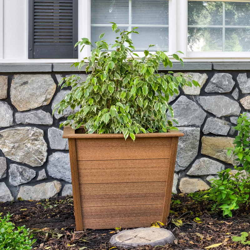 Amish Large 27" Square Poly Planter