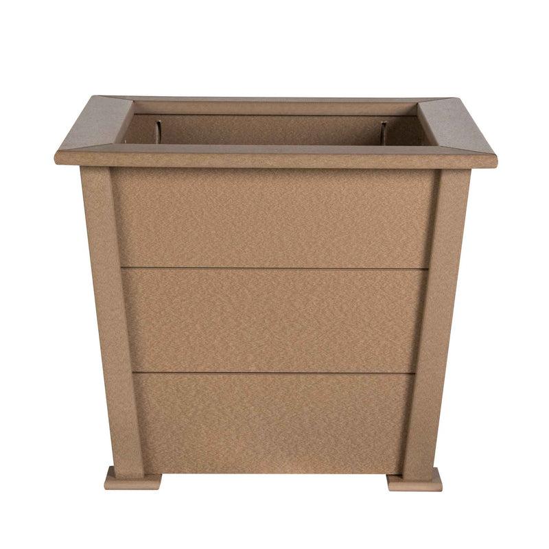 Amish Large 27" Square Poly Planter
