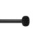 Single Curtain Rods | color: Eco-Friendly Matte-Black | size: 42-120" (107-305 cm) | diameter: 1" (2.5 cm)
