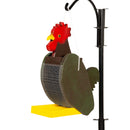 Amish Rooster Bird Shaped wood feeder