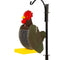 Amish Rooster Bird Shaped wood feeder