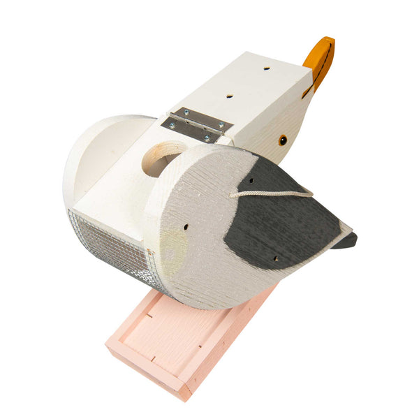 Amish Seagull Bird Shaped wood feeder