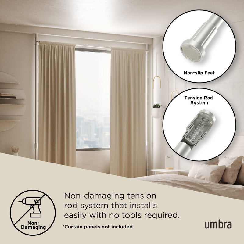 Anywhere Curtain Rod & Room Divider