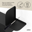 Montage Metal Wall Shelves, Set of 2