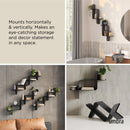 Montage Metal Wall Shelves, Set of 2