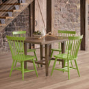 Amish Wheaton 38"x 54" Trestle Table with 4 Windsor Chairs